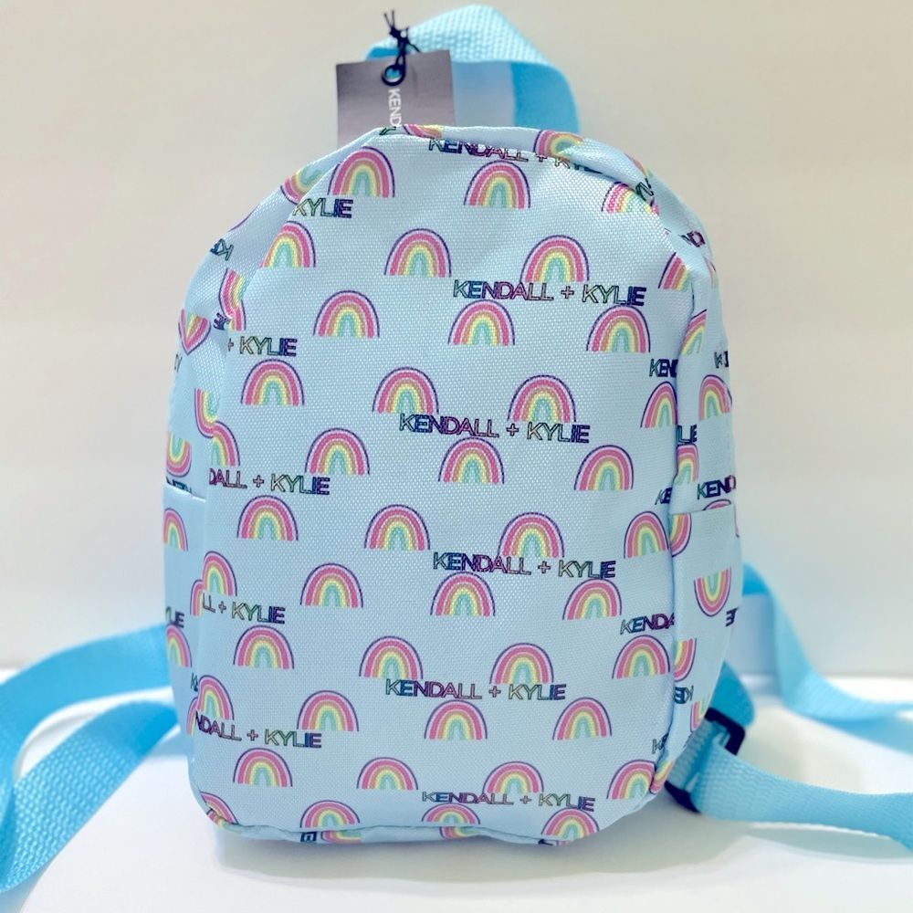 Kendall + Kylie Mini Backpack Rainbows Kidcore Y2K Lightweight Adjustable Straps